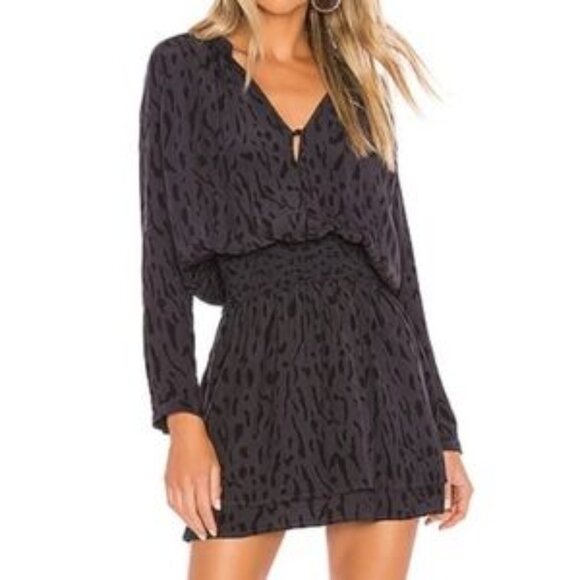 RAILS Jasmine Dress - Ash Cheetah Print, Size Small - Picture 1 of 3